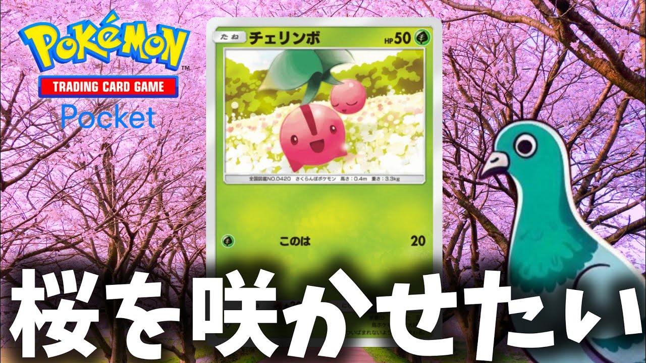 【ポケポケ】きっと桜咲くよ!🌸行くよ!チェリンボ!🕊️