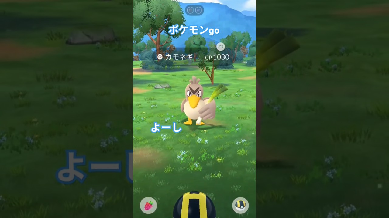 【ポケモンGO】スローイング（カモネギ）ゲット #カモネギ #Farfetch'd