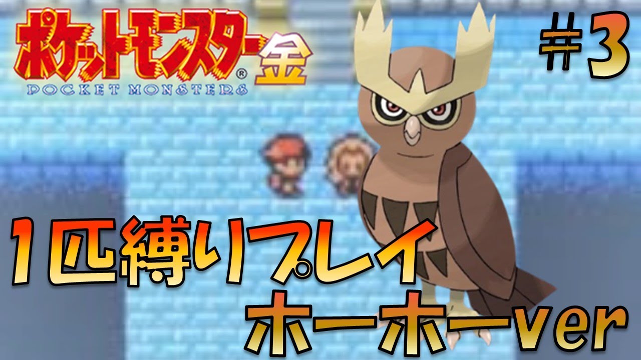 【ポケモン金銀】ポケモン1匹縛りプレイ!!ホーホーきみに決めた！part3【ゲーム実況】【縛りプレイ】