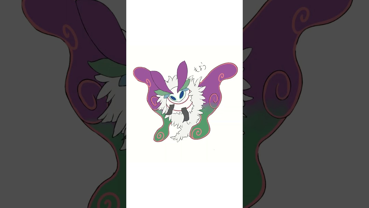 古代のモスノウ？！#shorts #ポケモン #パラドックス　#描いてみた