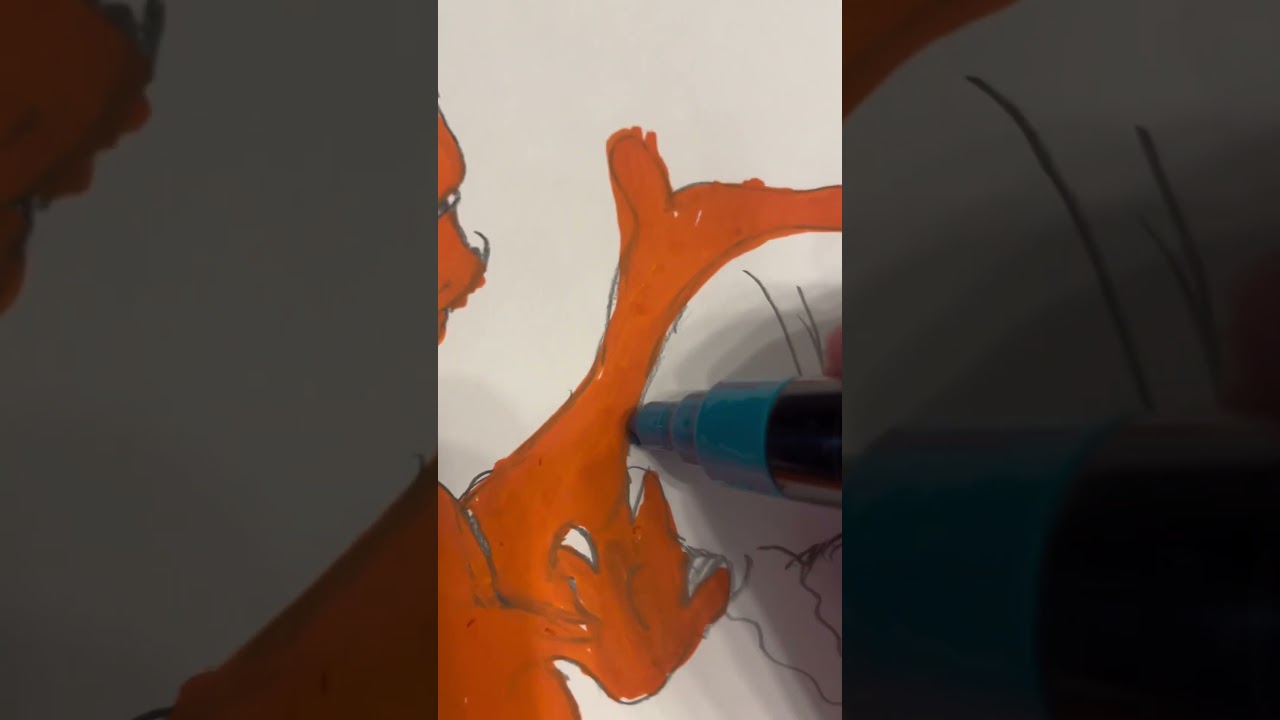 Drawing Charizard credits￼ to @ChawkseeArt