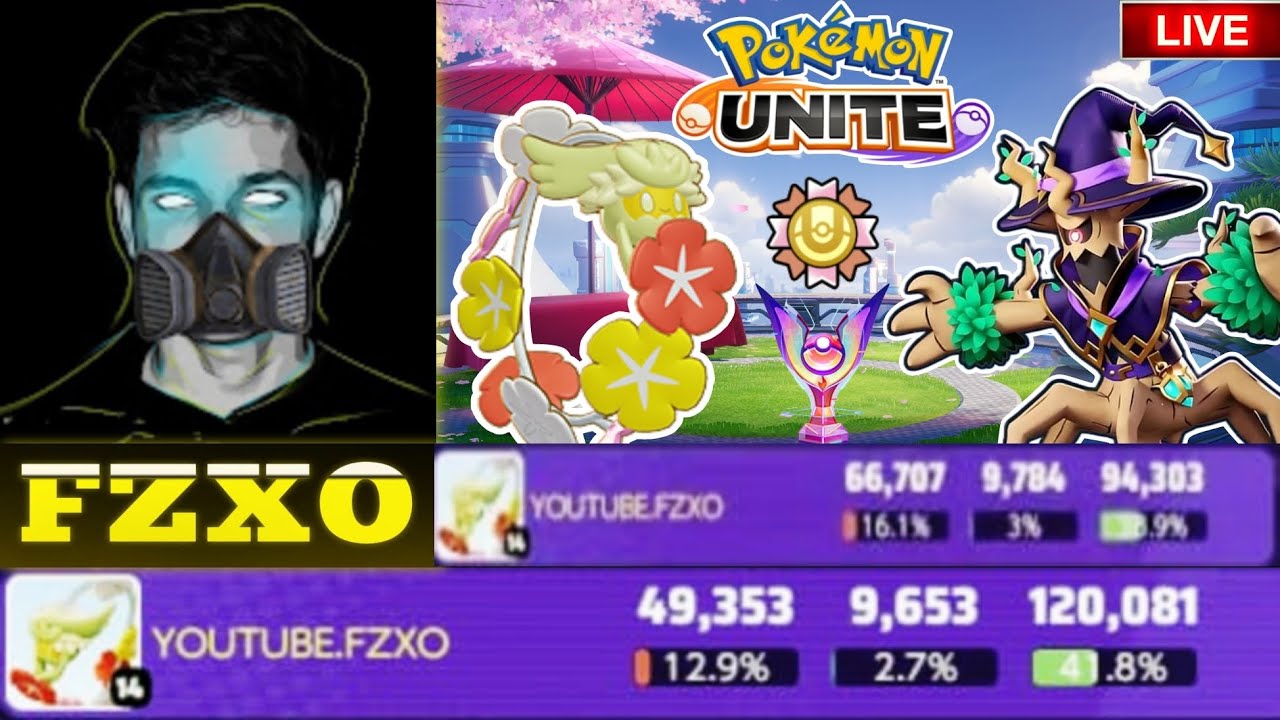 🔴LIVE Comfey Rank & quick Matches 🔥| Pokémon Unite  | fzxo #viralvideo #trending #pokemonunite