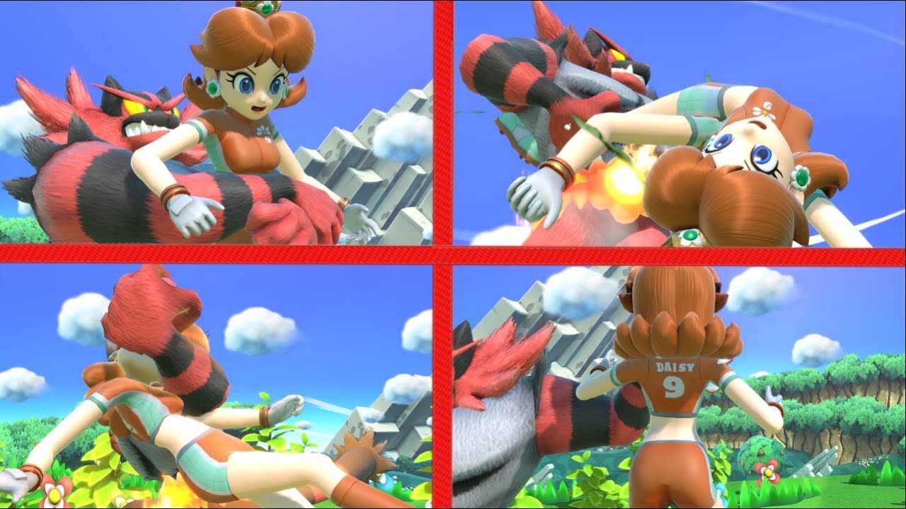 Super Smash Bros Ultimate: Incineroar Vs Daisy (Strikers)