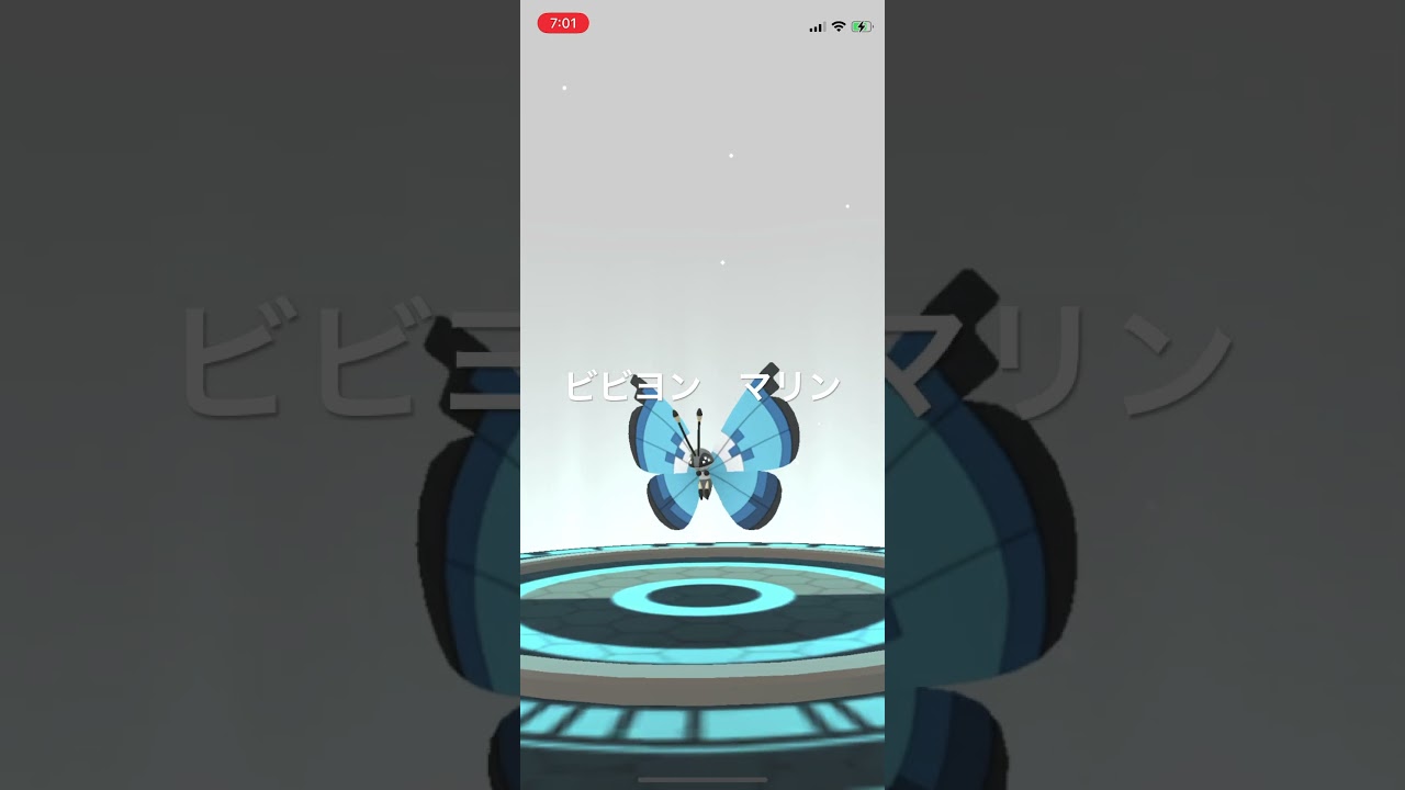 ポケモンGO 日本にいながらビビヨン(マリン)ゲット！ #pokémon #ポケットモンスター #pokmongo