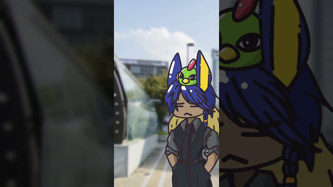 【手描き】ネイティと僕【きのこの山とたけのこの里】 #shorts #ポケモン #ネイティ #ポケモンのいる生活 #ポケモンと生活 #pokemon