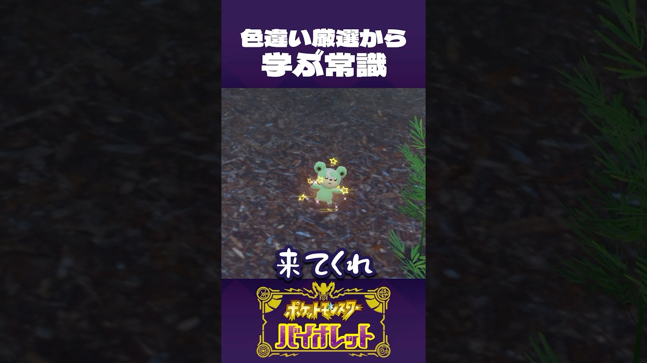 色違い厳選から、学ぶ常識【ポケモンSV】