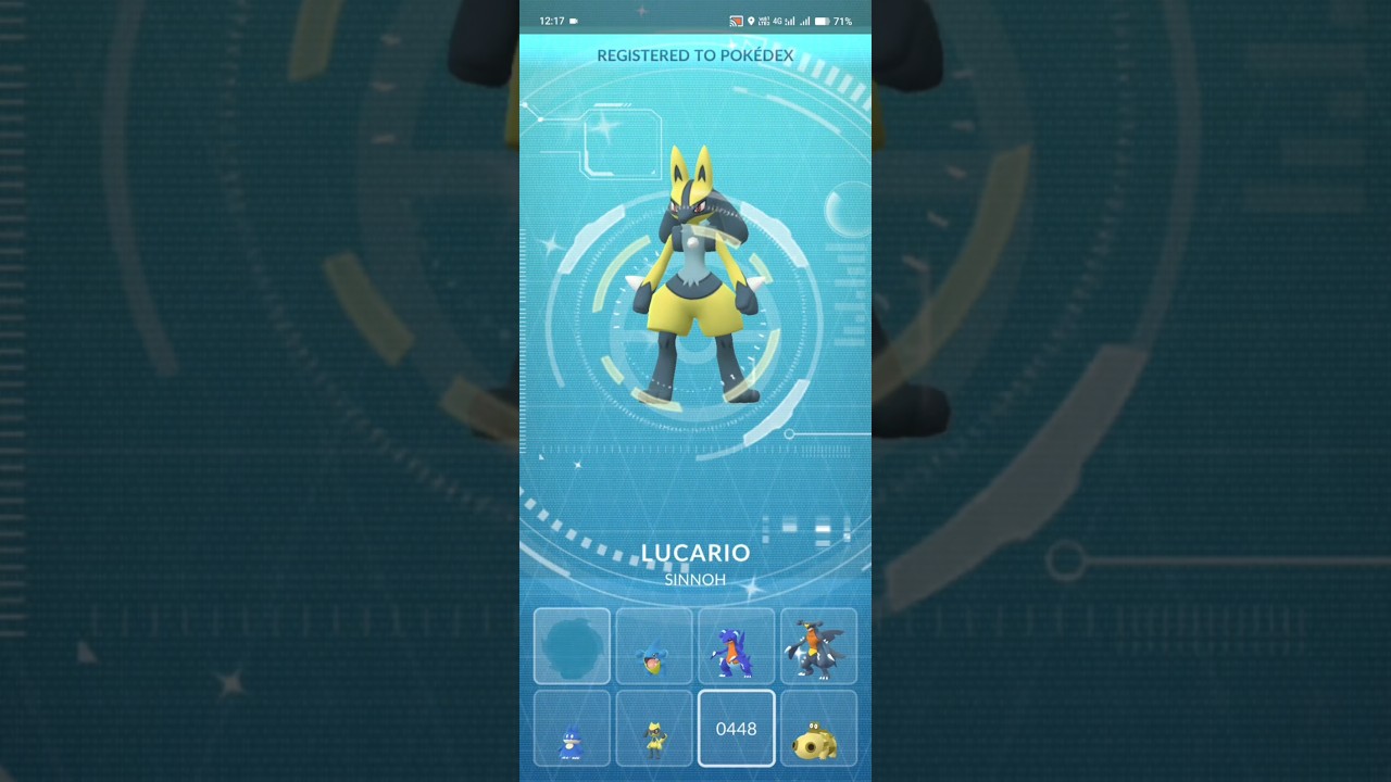 Evolving ✨Shiny Riolu into Shiny Lucario ✨✨😍#pokemongo