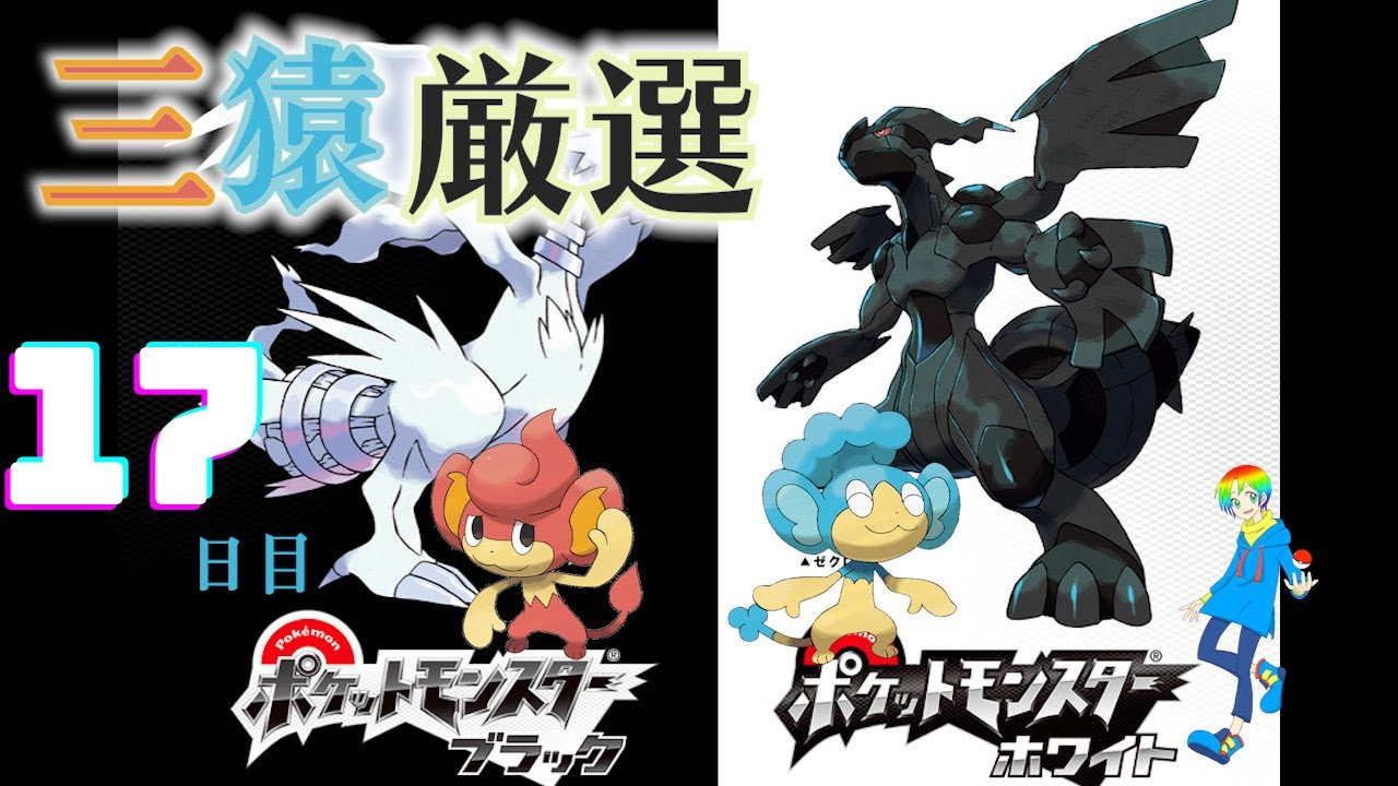 【ポケモンBW】バオップ・ヒヤップ(Shiny Wise Monkeys)厳選(17日目) 4800~