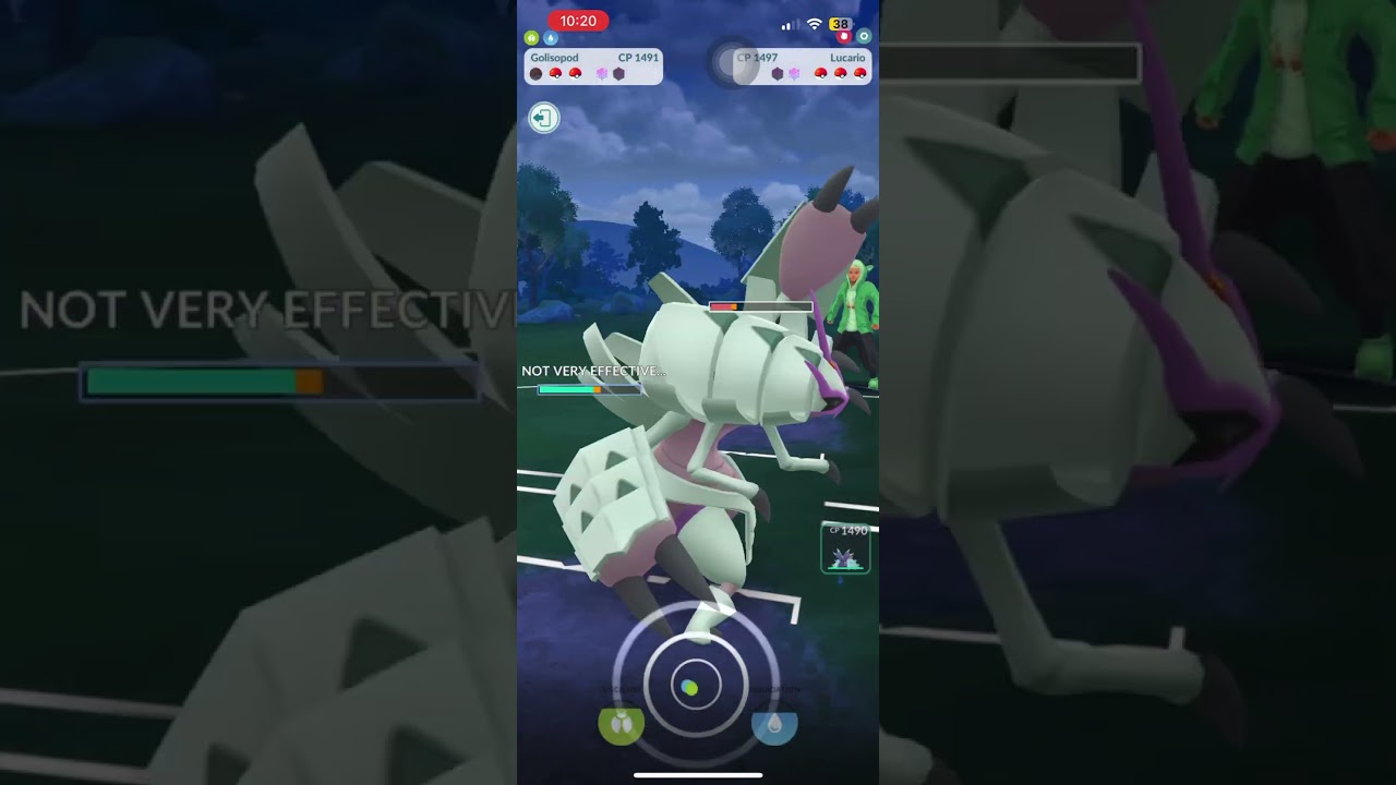 CLUTCH sweep by Golisopod to secure the win! #shorts #pokemon #pokemongo