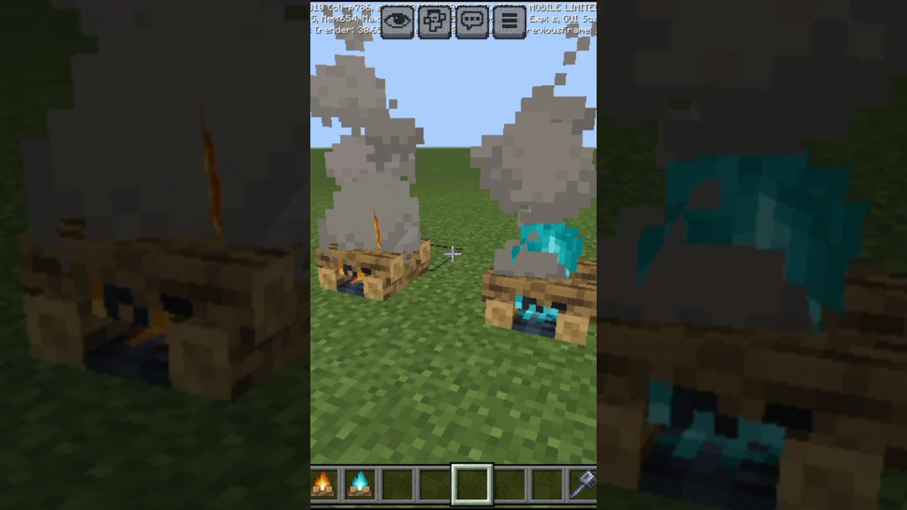 マインクラフトのキャンプファイヤー