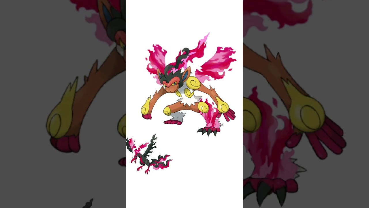 ゴウカザル＋ガラルファイヤー合成。業炎猿　#ポケモンフュージョン #改造ポケモン  #伝説のポケモン #最強ポケモン #pokemon