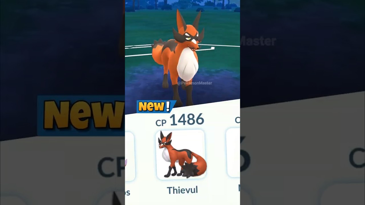 10,000 Cp Sw Gengar family vs 1.1 Hp Thievul in Pokemon GO.