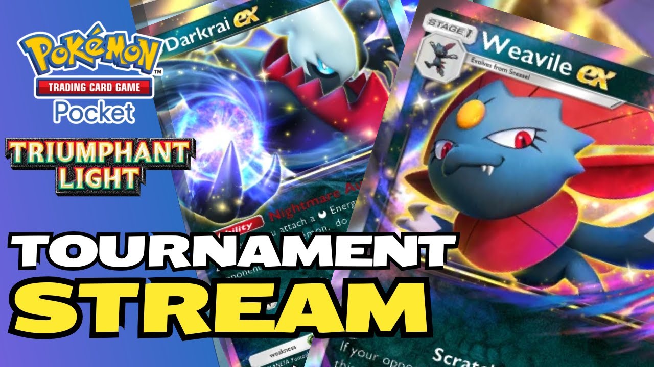 DARKRAI/WEAVILE TOURNAMENT STREAM | Pokemon TCG Pocket