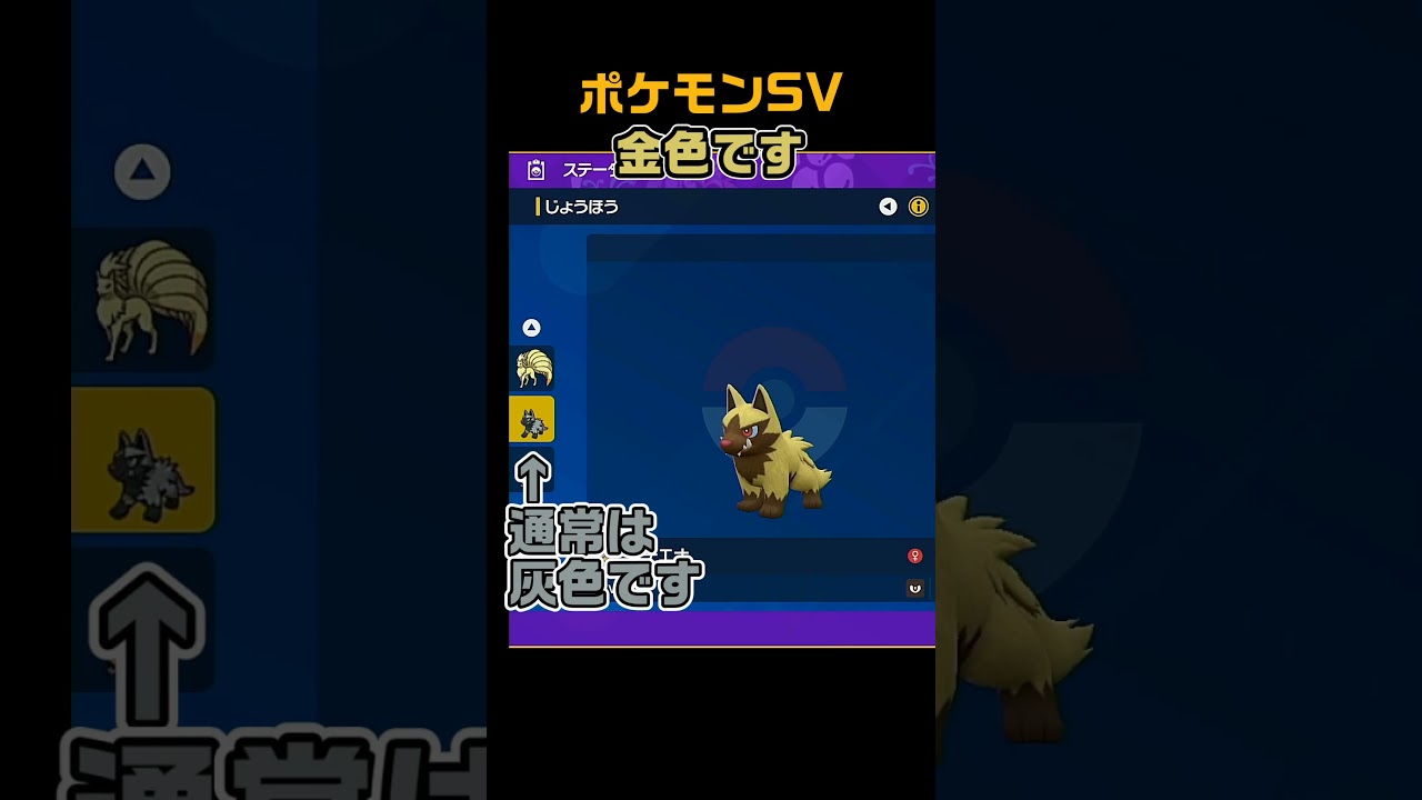 色違いポチエナ　 #shorts　ポケモンSV