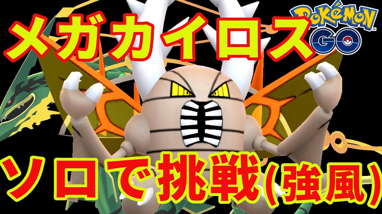 メガカイロスにソロで挑戦（天候：強風）