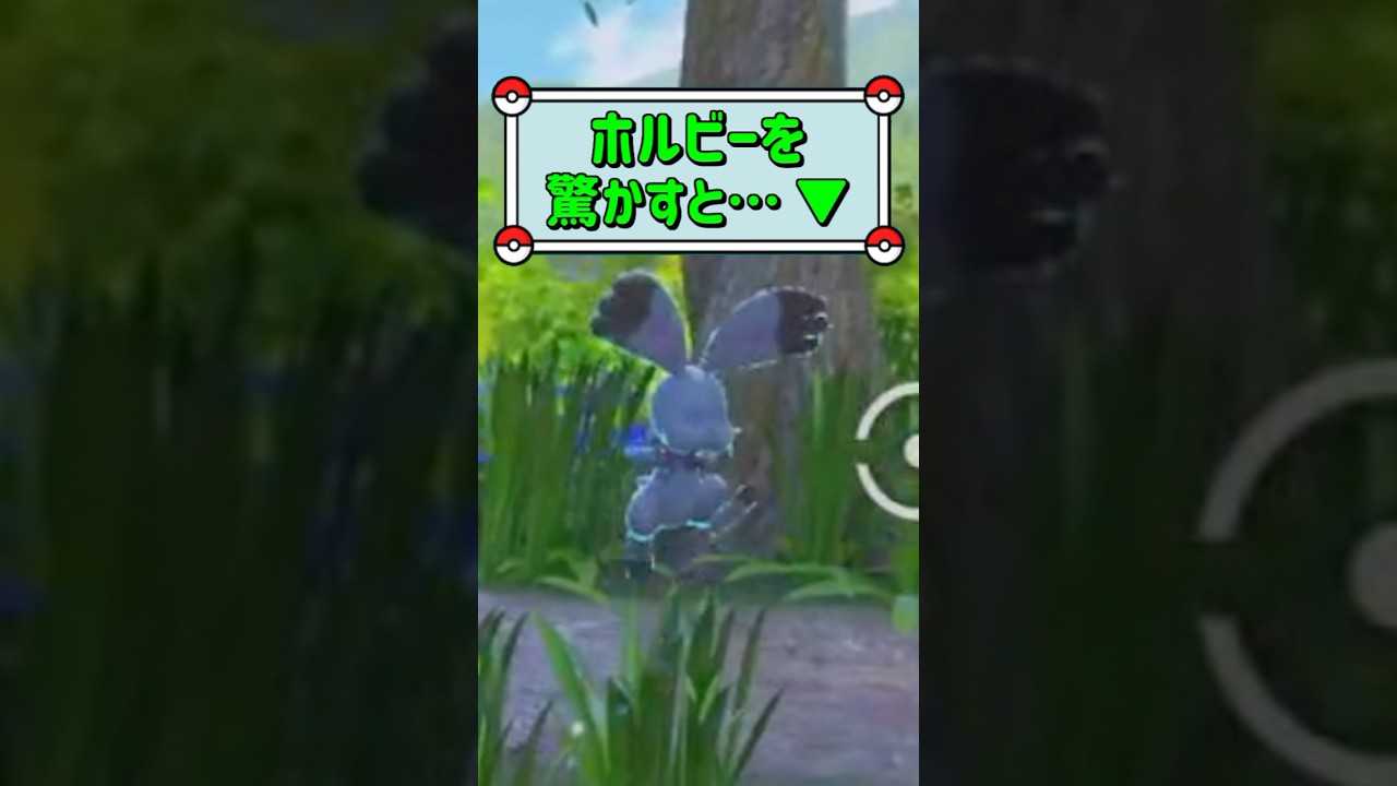 「ホルビーを驚かすと、、 ▼」　#ポケモン　#ポケモンスナップ　#ポケスナ　#shorts