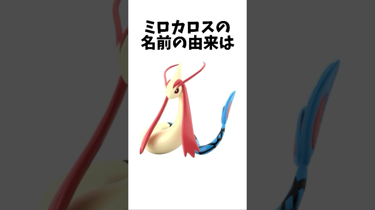 【ポケモン雑学】ミロカロスの面白い雑学 #ポケモン #shorts #雑学