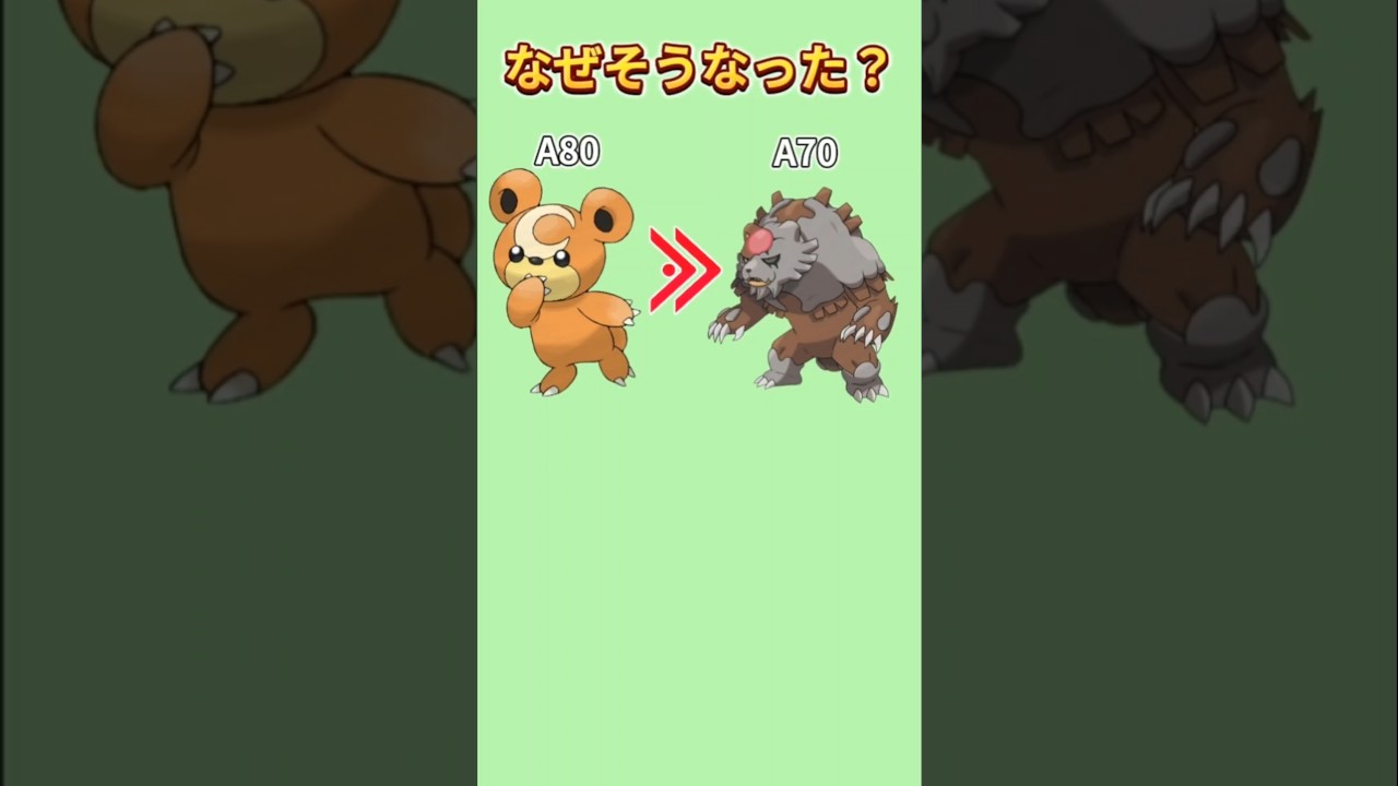 【びっくり】「ヒメグマ」が「アカツキガチグマ」より攻撃高かった理由【ポケモン解説員】#ポケモン考察#ポケモン解説員