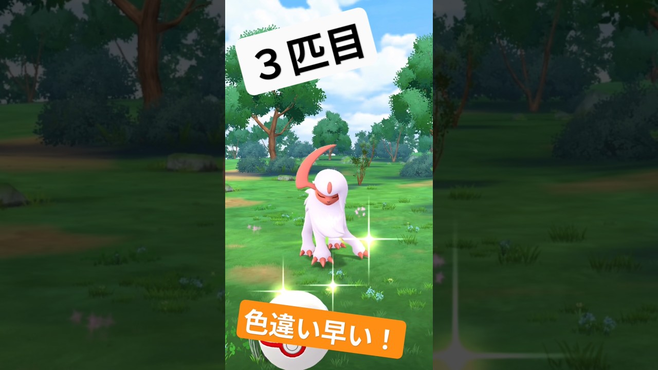 アブソルはもう既にいっぱいいるけれど‥誰かクチートと交換して泣 #ポケモンgo #色違い #shorts