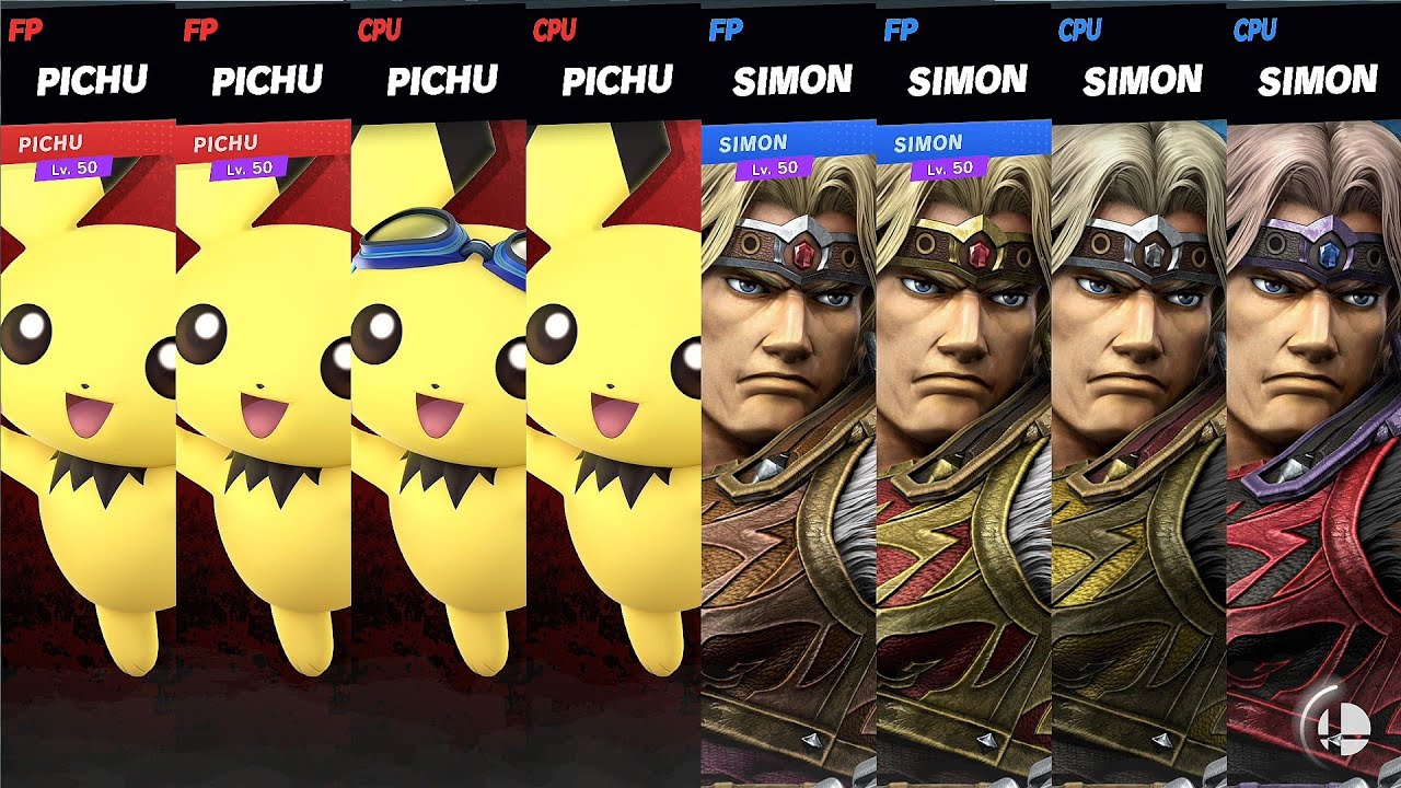 Super Smash Bros Ultimate Amiibo Daily Community Request Team Pichu VS Team Simon