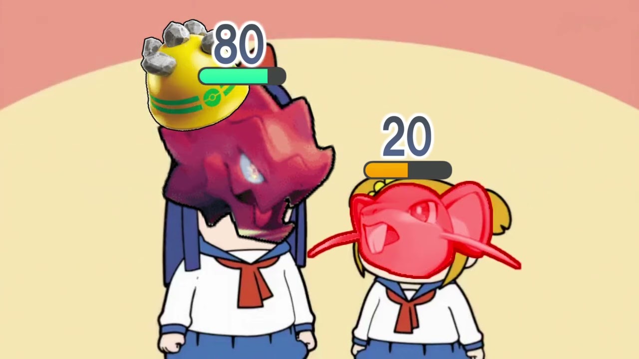 【ポケポケ】ゴツメクリムガンに攻撃するコラッタ