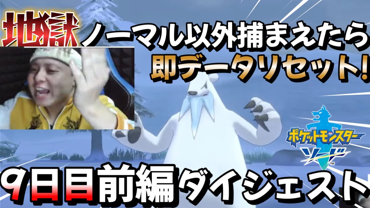 【ポケモン剣盾】地獄のノーマル縛り!!10日目前編ダイジェスト