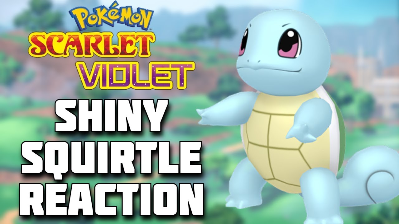 SHINY SQUIRTLE FULL REACTION! Pokémon Scarlet and Violet Shiny Highlight! #shinypokemon