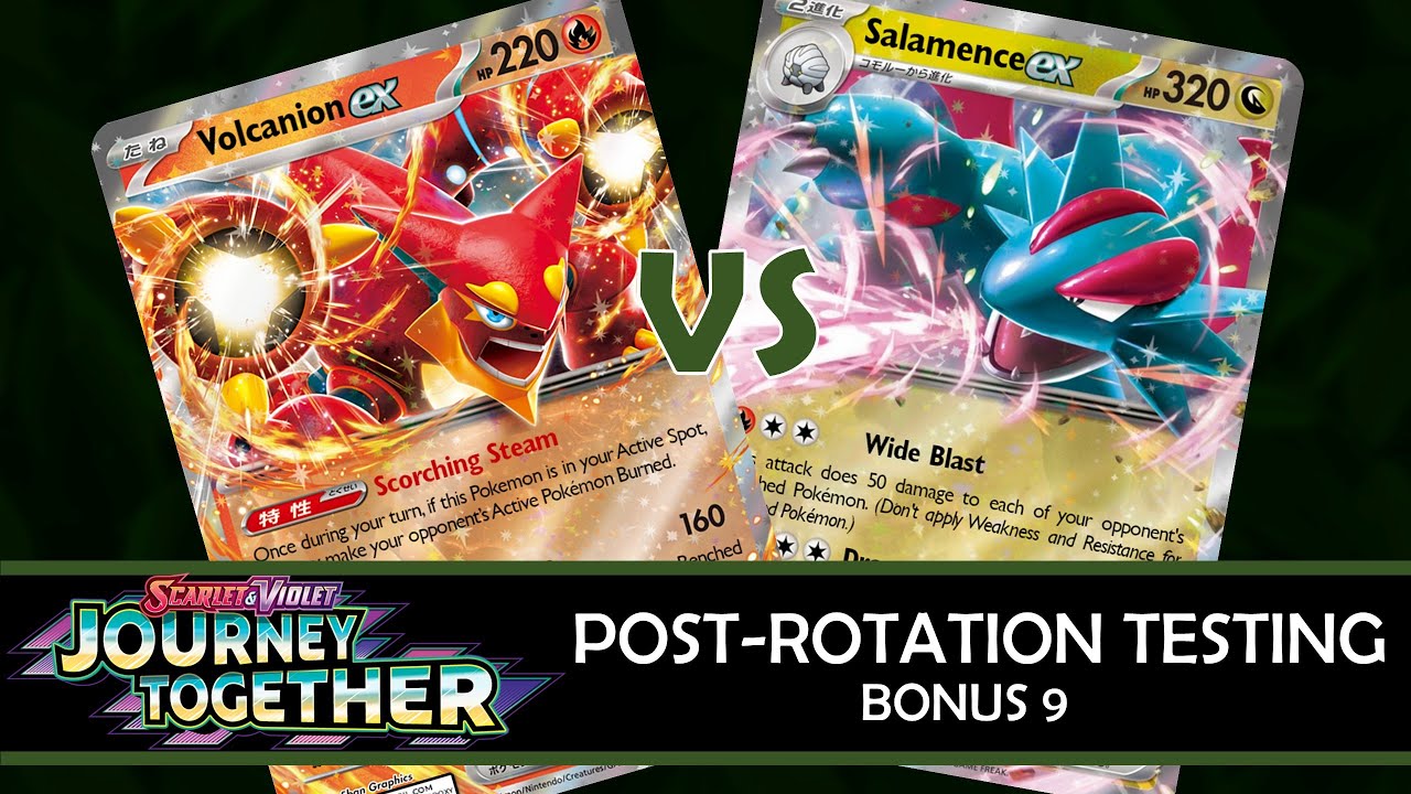 Journey Together Post-Rotation Testing, Bonus 9: Volcanion ex / Magmortar vs. Salamence ex