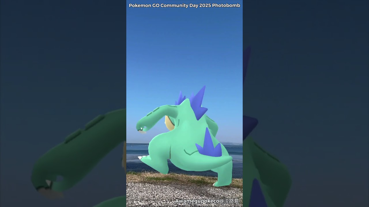 ワニノコ｜Totodile｜アリゲイツ｜Croconaw｜オーダイル｜Feraligat｜ShinyPokémon【ポケモンGO】PoKeMoN GO AR｜AR動画｜GOsnapshot