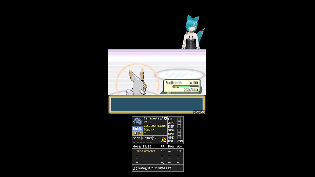 (Vertical) Learning base Natdex Ironmon with Audino