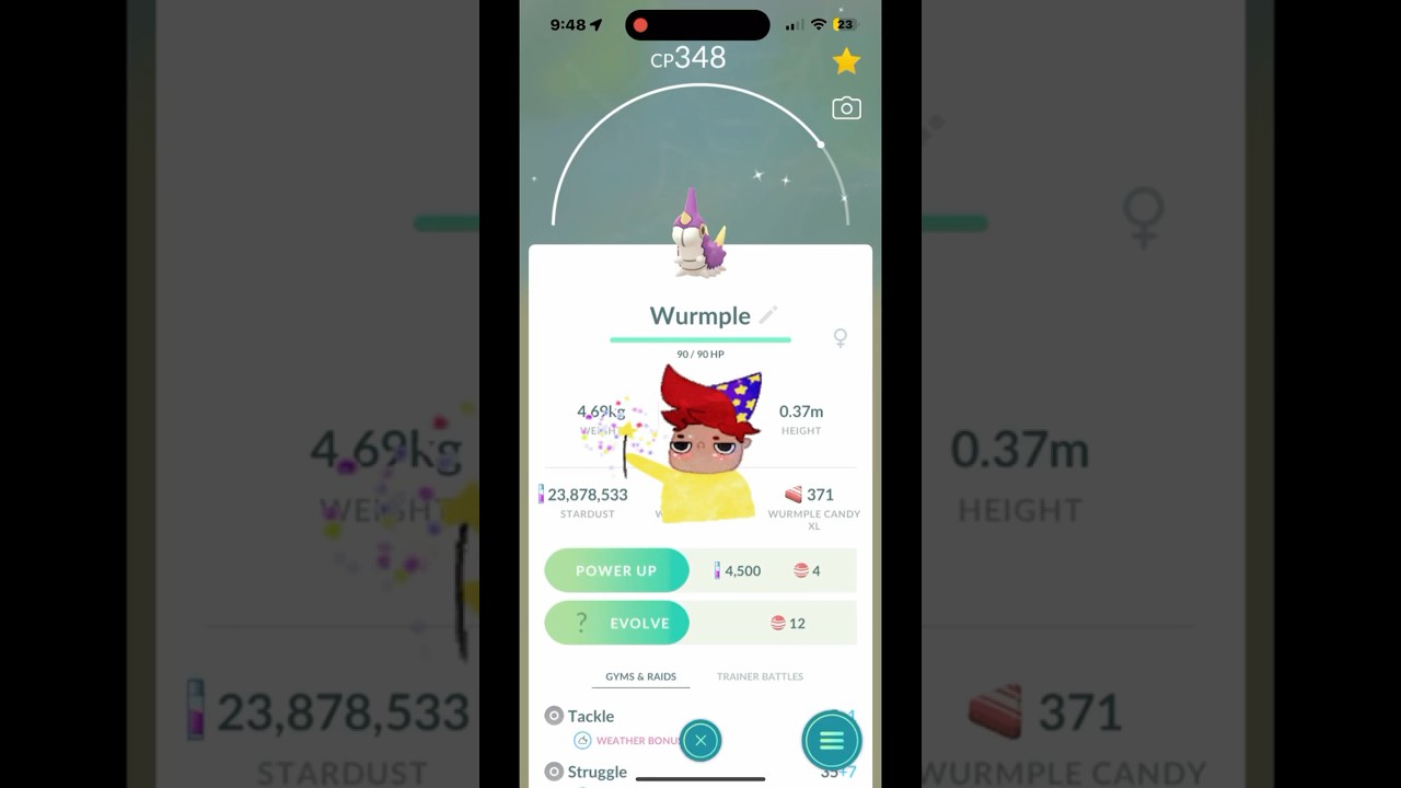 Shiny Wurmple/Beautifly Evolution | #pokemon #pokemongo #shinypokemon #beautiful #pokémon