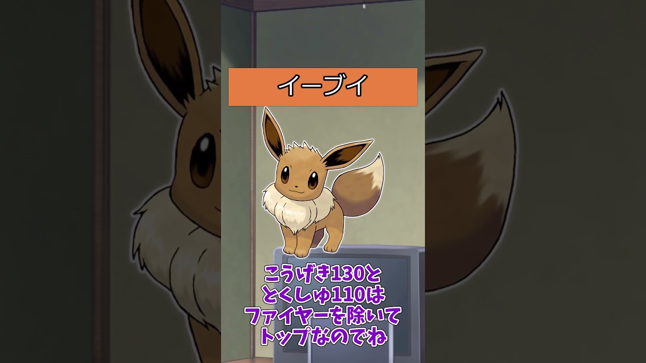 【#ポケモン】ポケットモンスターピカチュウバージョンのポケモンの強さ【イーブイ系統】＃ブースター