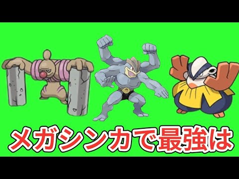【ポケモン】「ハリテヤマ」「カイリキー」「ローブシン」メガシンカで最強は【ポケモン解説員】