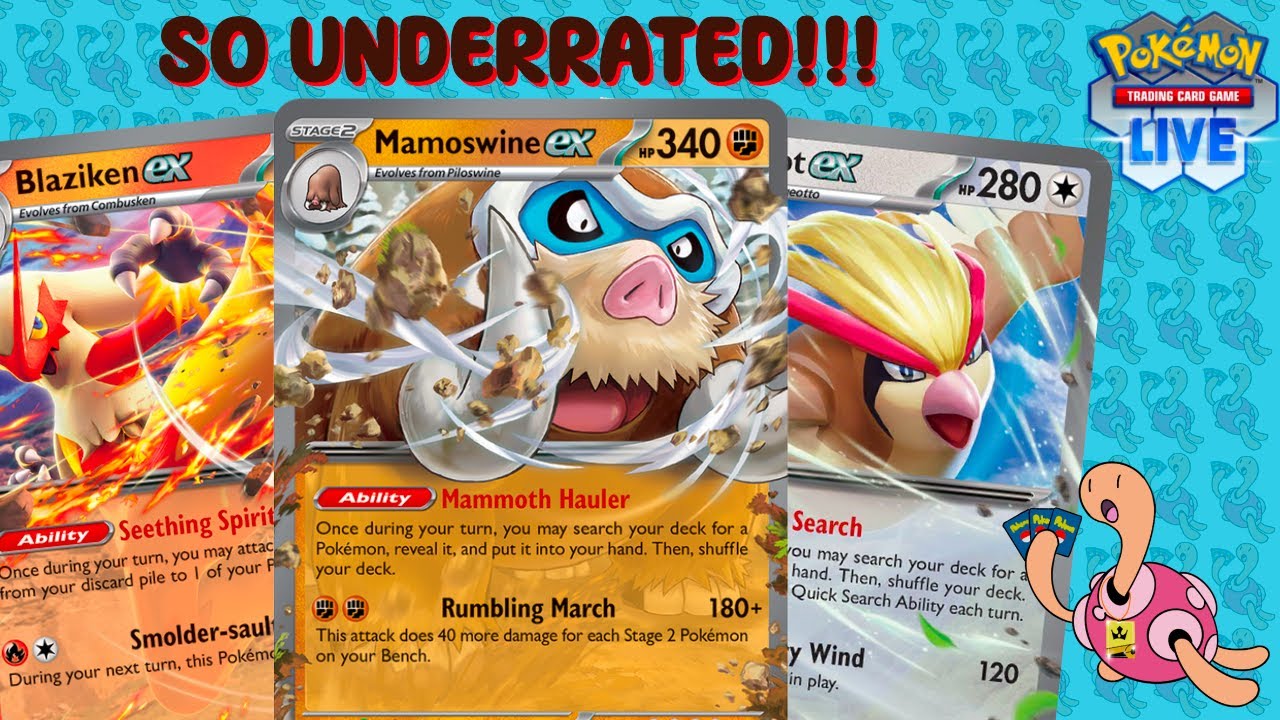 Mamoswine ex and Blaziken ex Make The PERFECT Combo for a NEW BDIF! Pokemon TCGL Journey Together