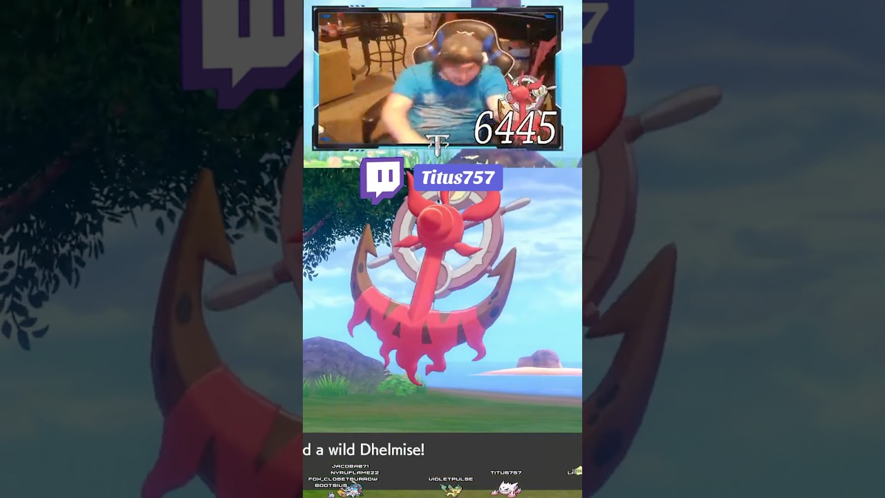 Shiny Dhelmise!!! #pokemon #shinypokemon #reaction #pokemoncommunity #fyp #shorts