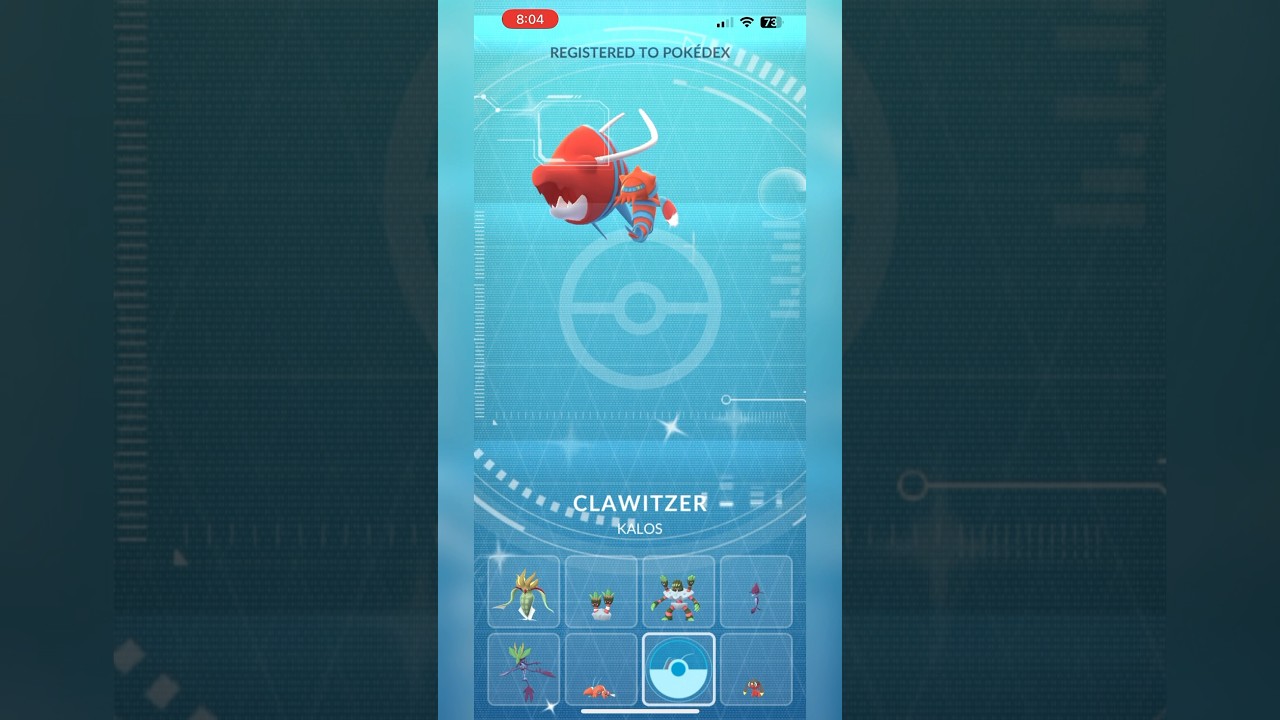 ✨🦀 SHINY CLAWITZER DEX ENTRY 🦀✨ in #PokemonGO!