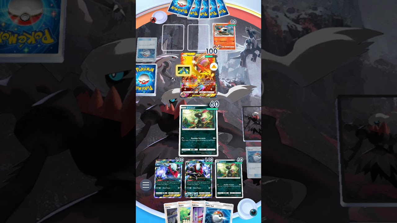 Darkrai Weavile VS Moltres Larvesta