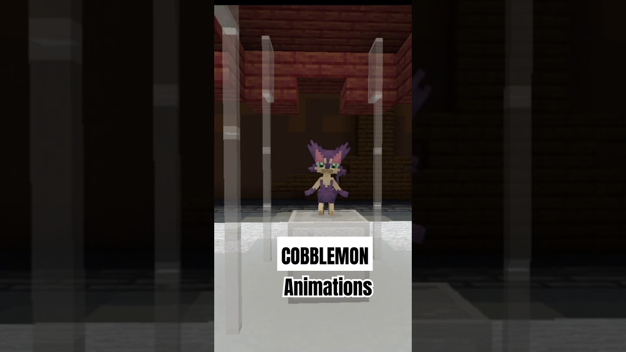 Purrloin Animations:Cobblemon Minecraft Pokemon#cobblemon #pokemon #minecraft #animation #pixelart