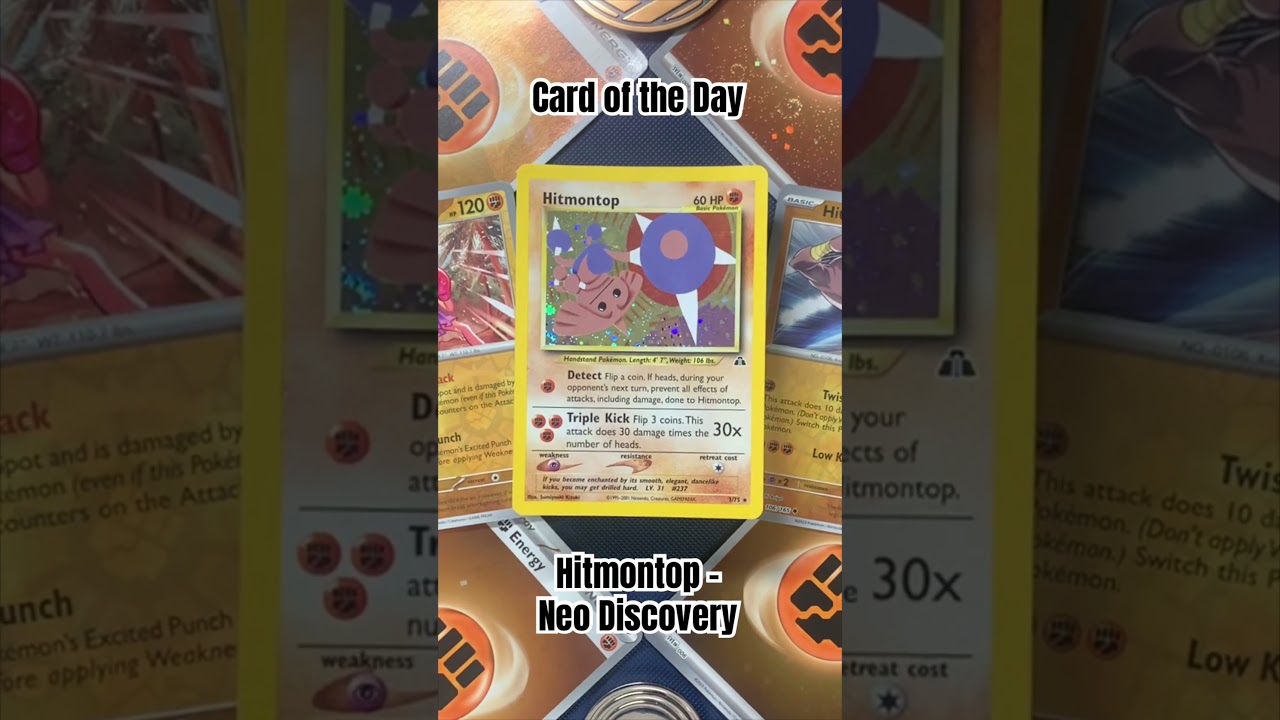 Pokemon Card of the Day - Hitmontop #pokemoncards #pokemonjohto #pokemontcg