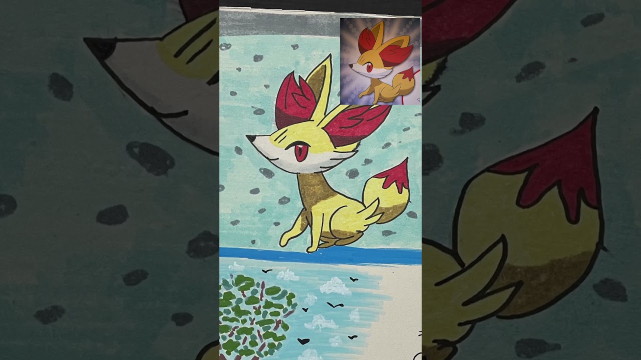 Fennekin Rotulador  #pokemon #kids #pokemontcg #pokemongo #painting #art #beautiful #calm