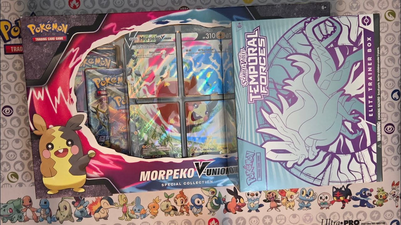 Let's Open the Morpeko V-Union Collection AND a Temporal Forces ETB! #pokemon #pokemoncards