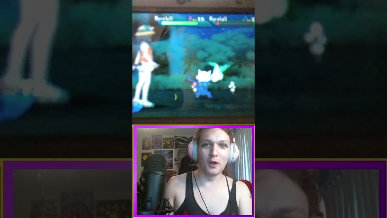 Shiny Morelull in Pokémon USUM! - SHINY SHOWCASE #shorts  #shinypokemon  #shinyreaction