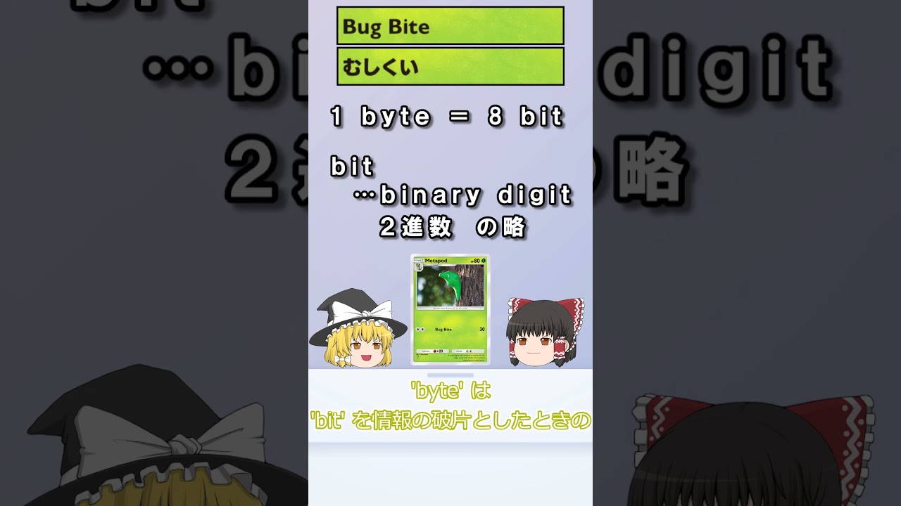 【ポケポケ】トランセルから知るコンピュータ用語【ゆっくり解説】