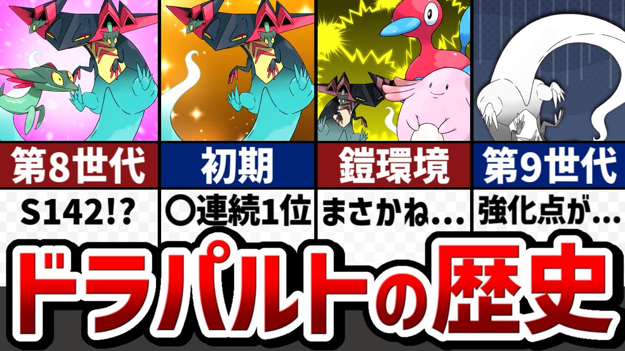 【600族最速】ストーリーで解説！ドラパルトの対戦環境の歴史【ゆっくり解説】【ポケモン解説】