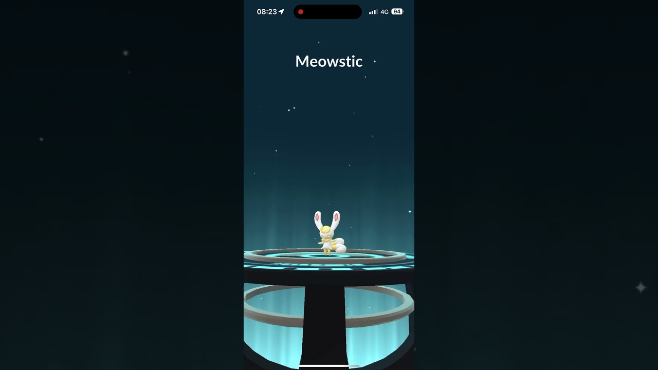 Shiny Espurr ➡️ Shiny Meowstic #pokemongo #shorts #shinypokemon