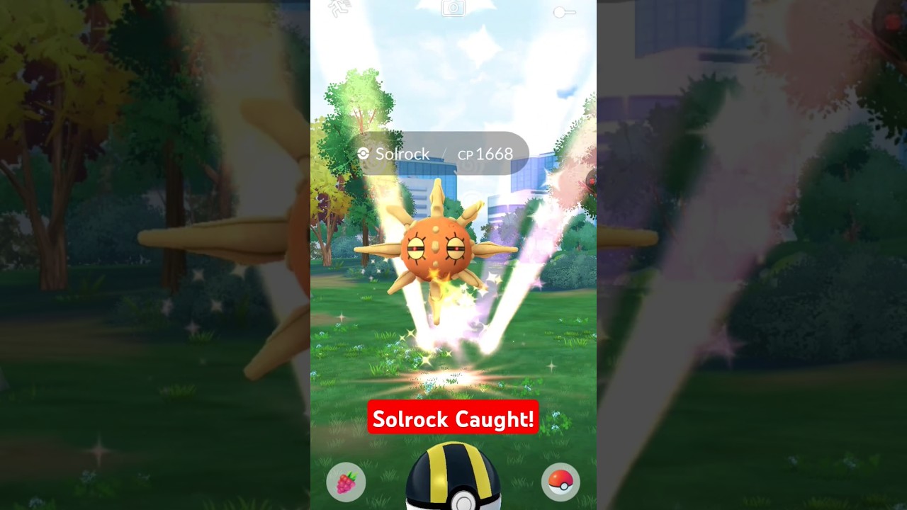 Pokémon Go - Solrock Caught! #shorts
