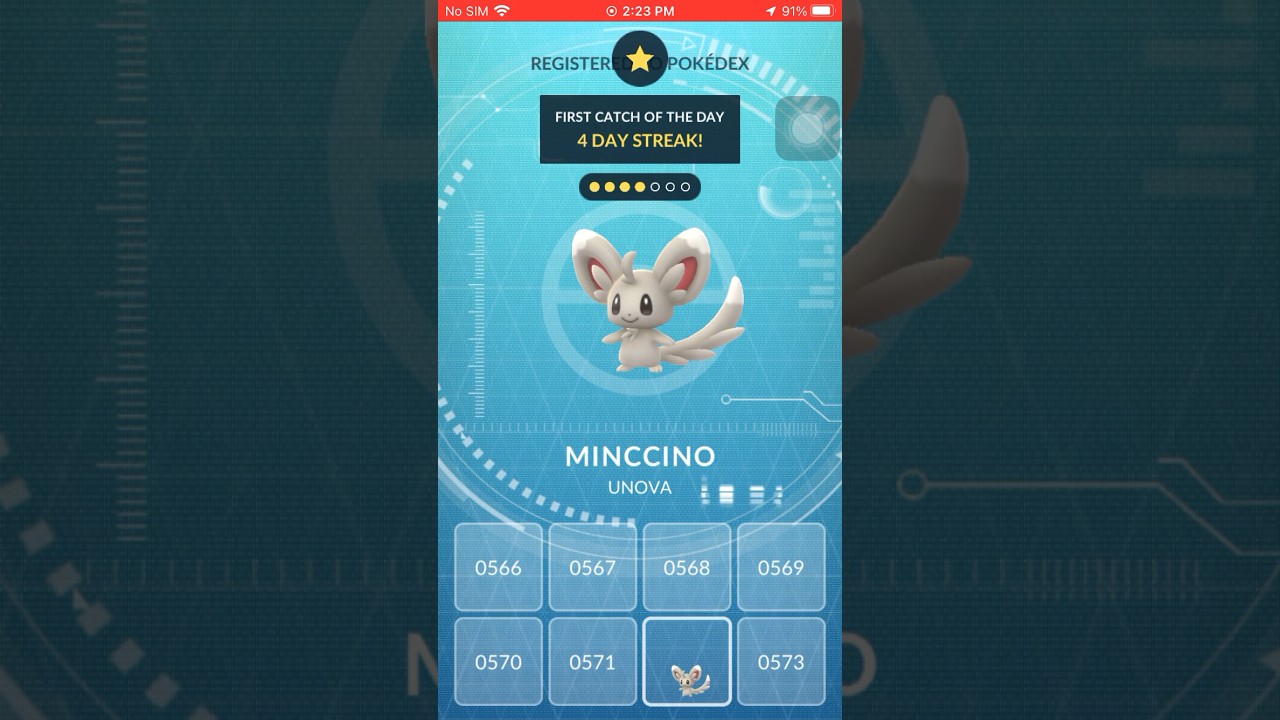 Pokémon Go - Catchimg Minccino, one of my faves! #pokemongo #pokémongo #shorts