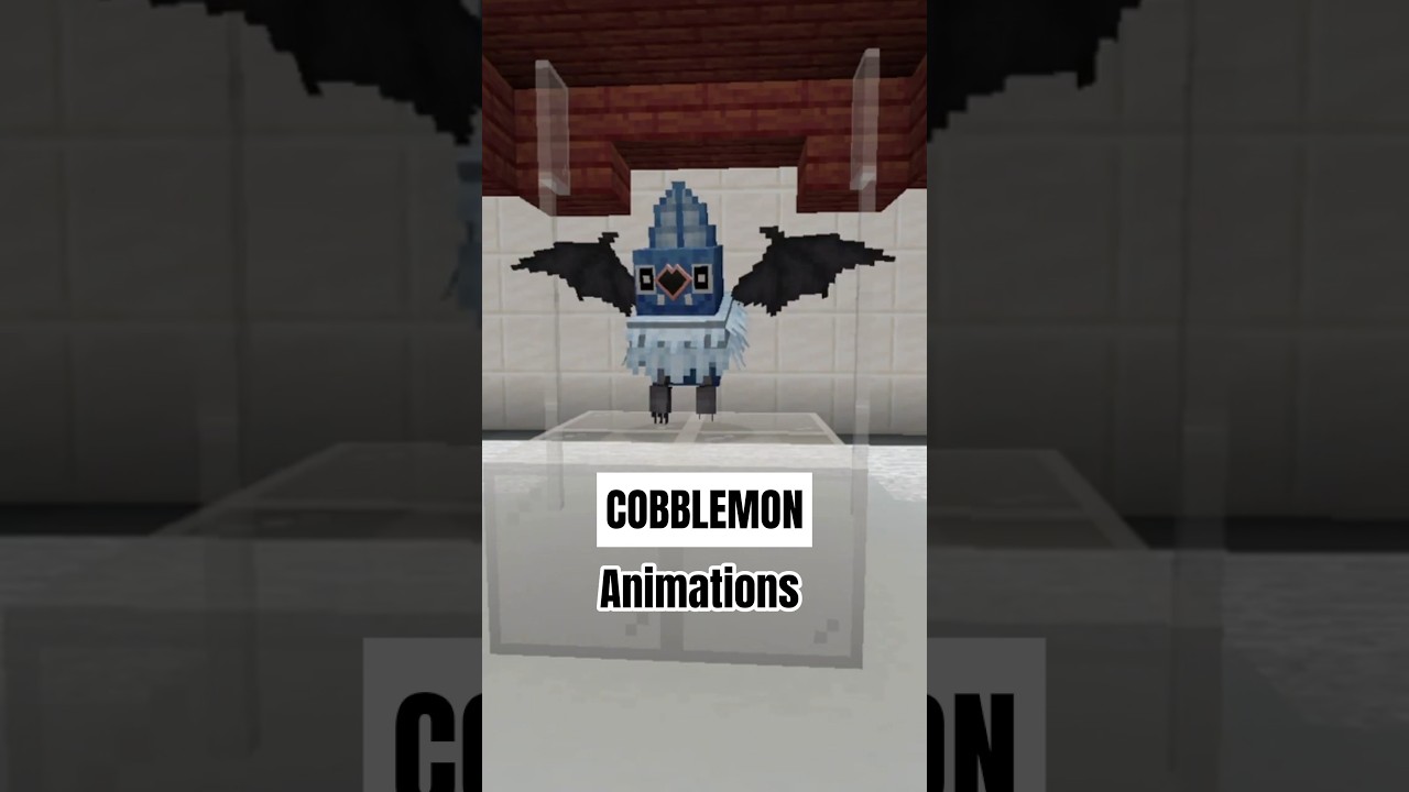 Swoobat Animations:Cobblemon Minecraft Pokemon#cobblemon #pokemon #minecraft #animation #pixelart