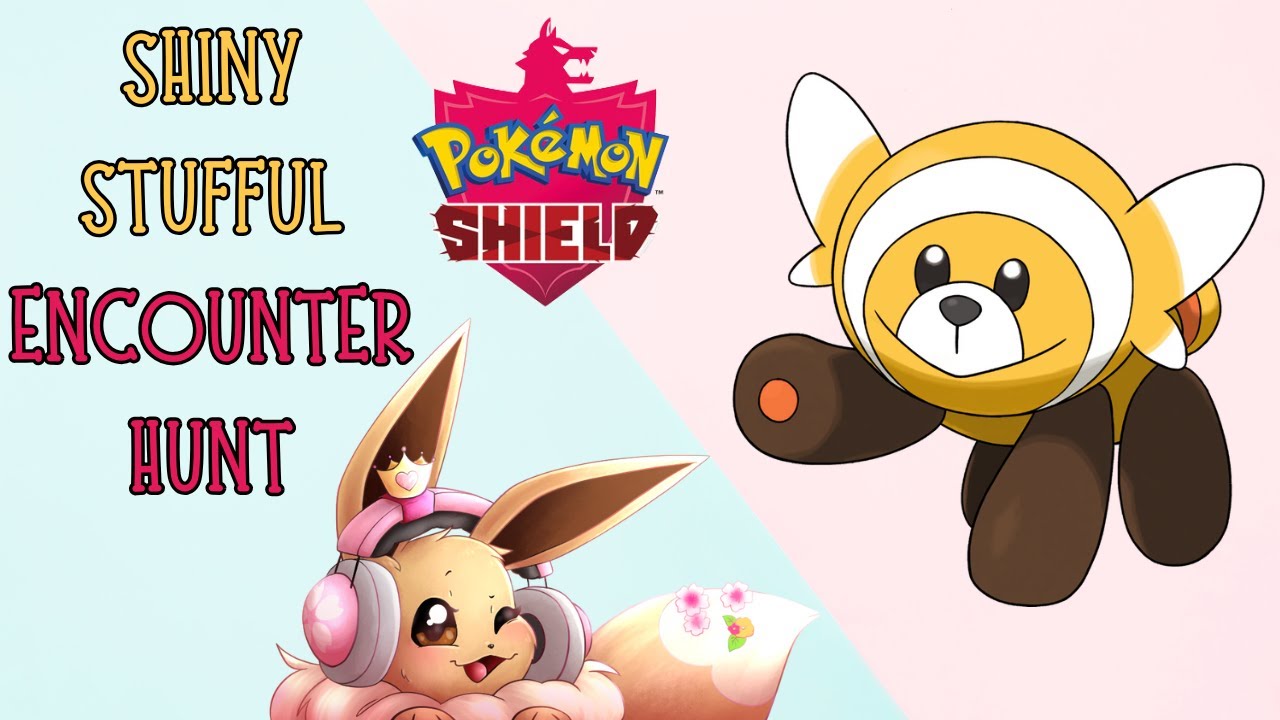Shiny Stufful Encounter Hunt! LINE COMPLETED! | Pokémon Shield #shorts