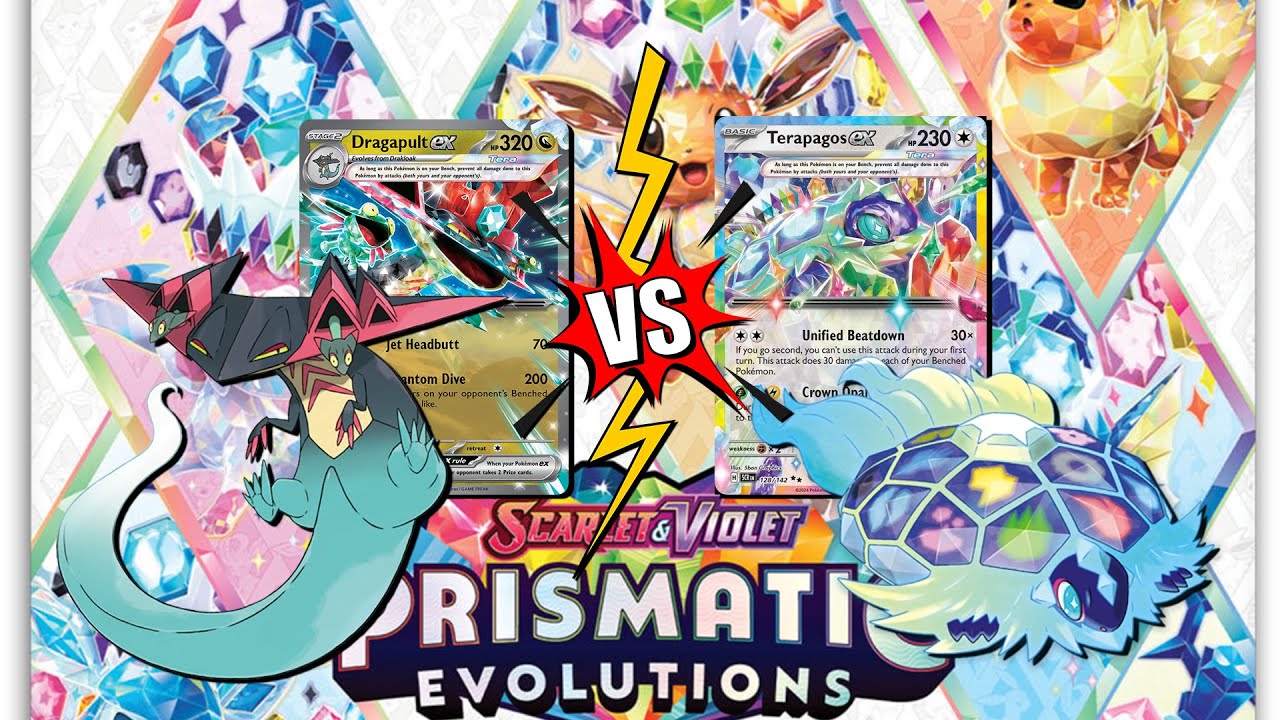 DRAGAPULT DUSKNOIR vs TERAPAGOS KLAWF - PRISMATIC EVOLUTIONS | POKEMON TCG LIVE GAMEPLAY